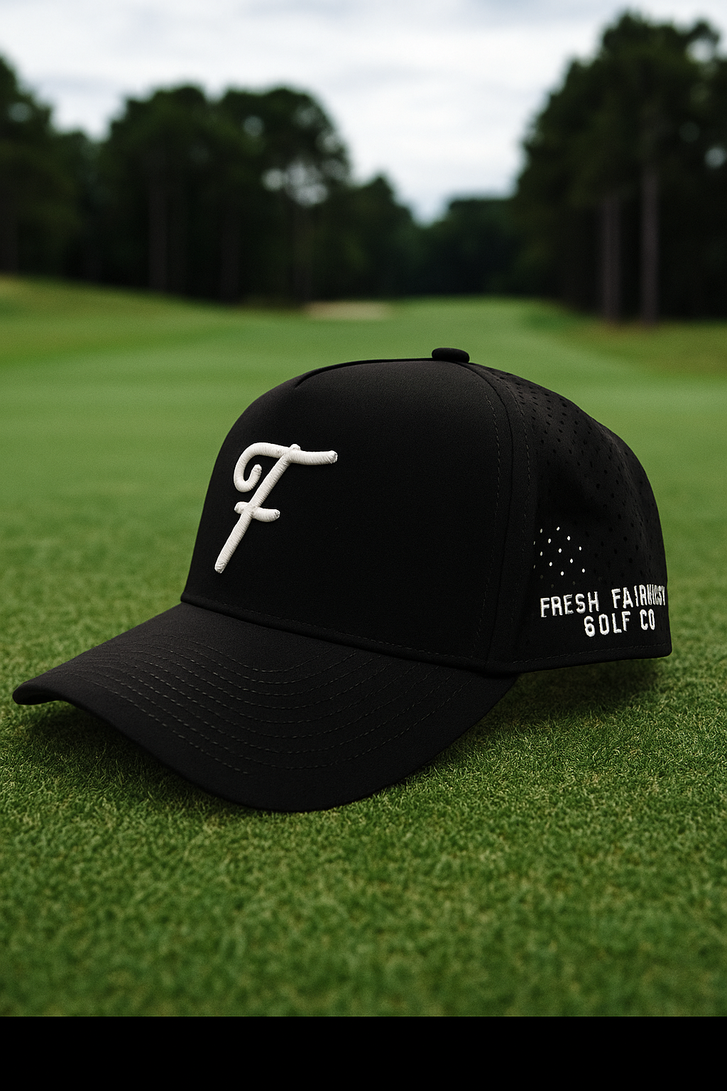 Black Logo Golf Hat