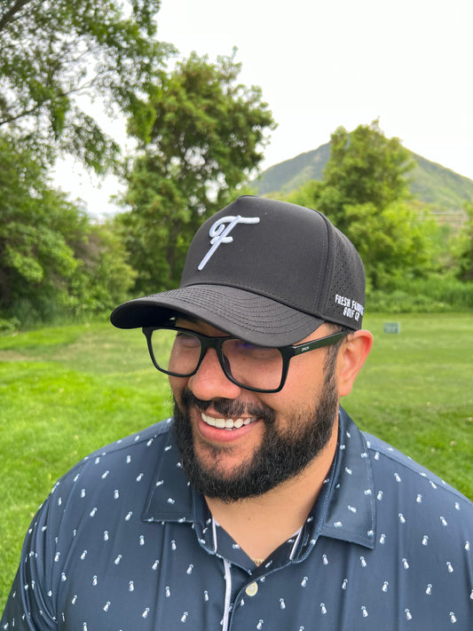 Black Logo Golf Hat