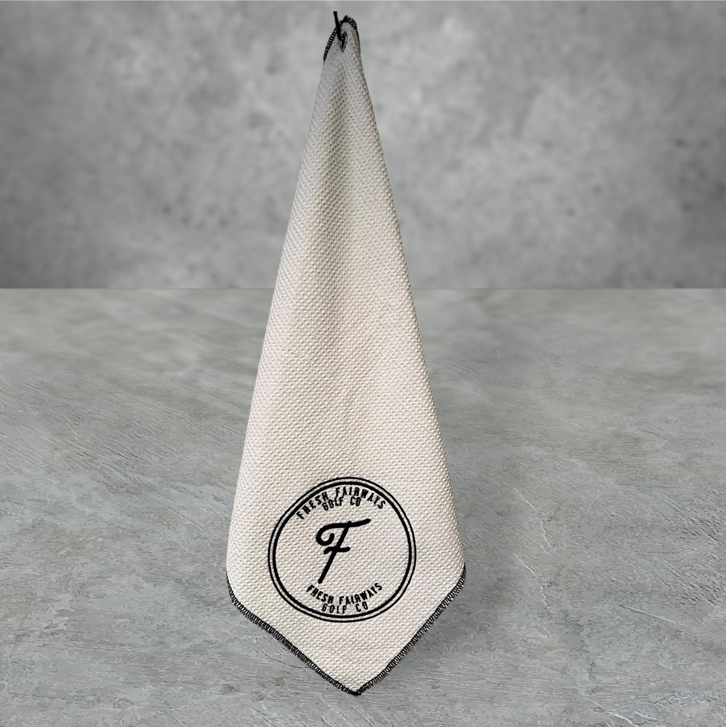 White Fresh Fairways Golf Towel