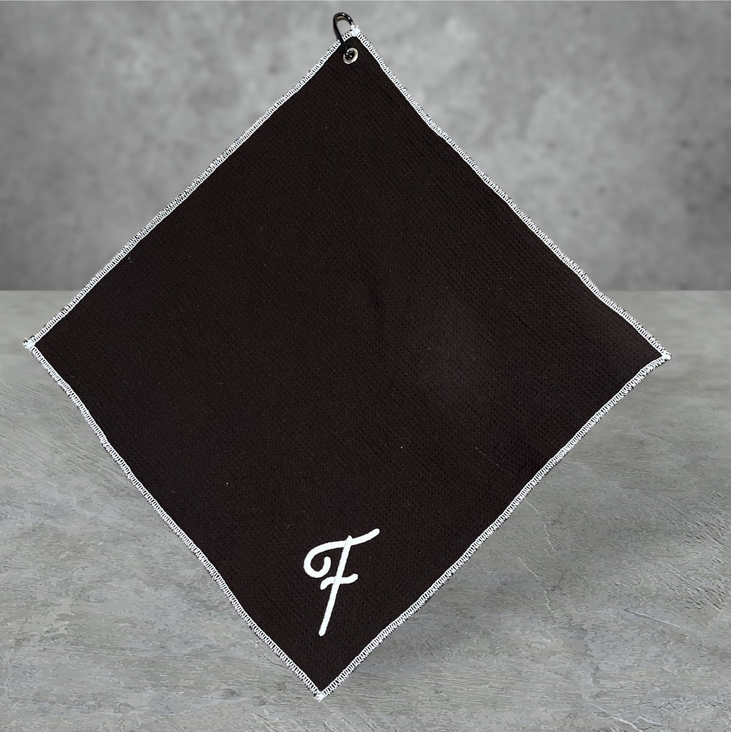 Black Logo Golf Towel